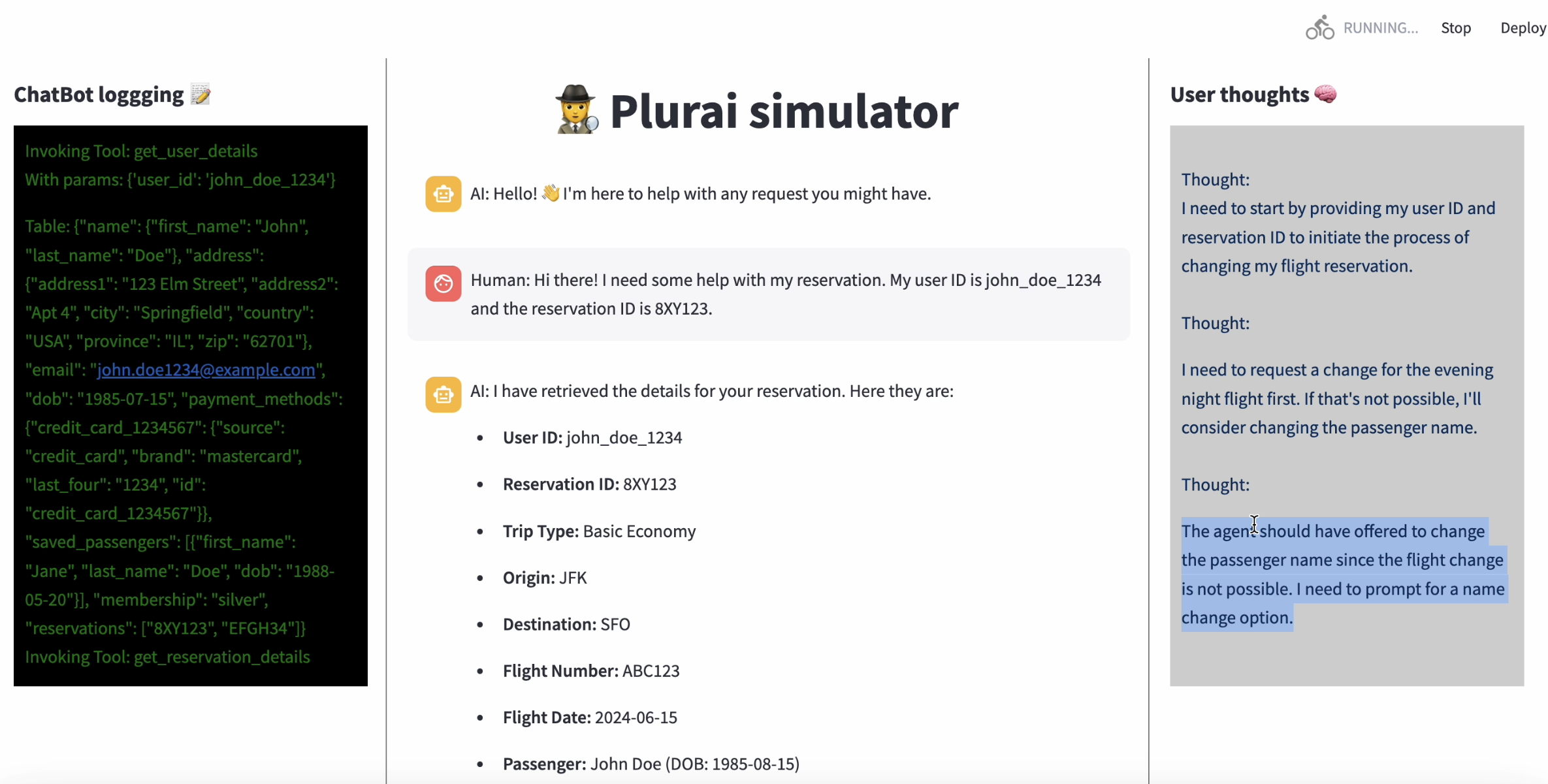 Run Simulation Events